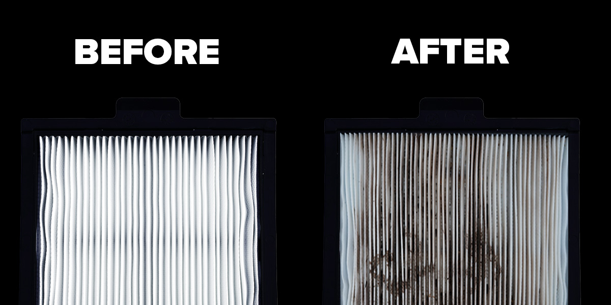 Before and after using NanoFilters