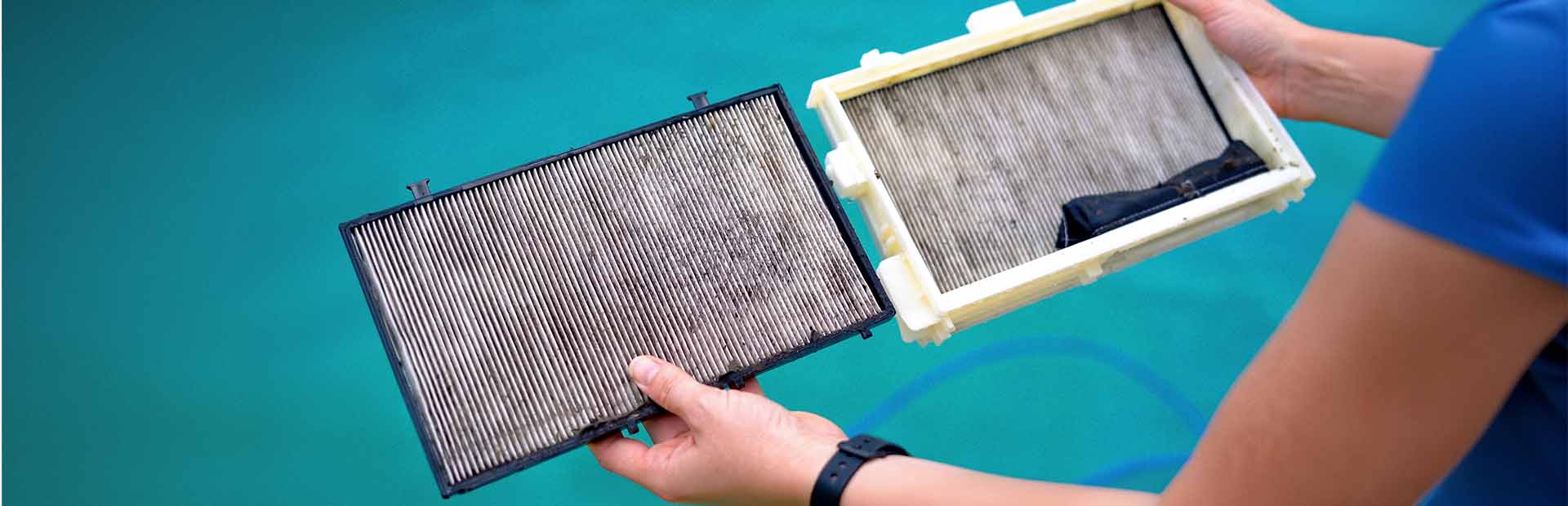 A NanoFilter panel lifted out of a Dolphin Sigma filter cartridge